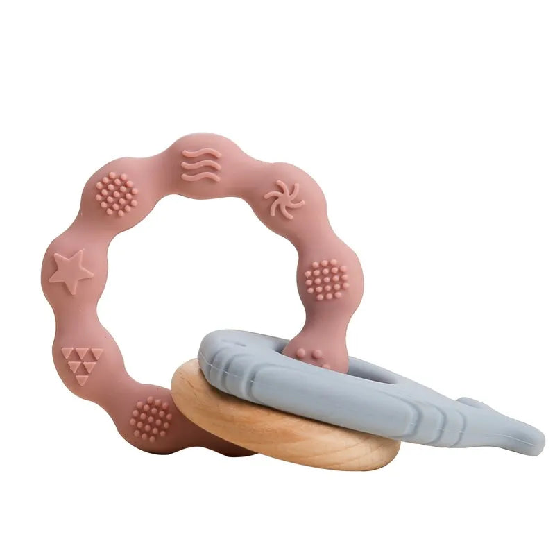 Cartoon Bear Baby Teething Gloves