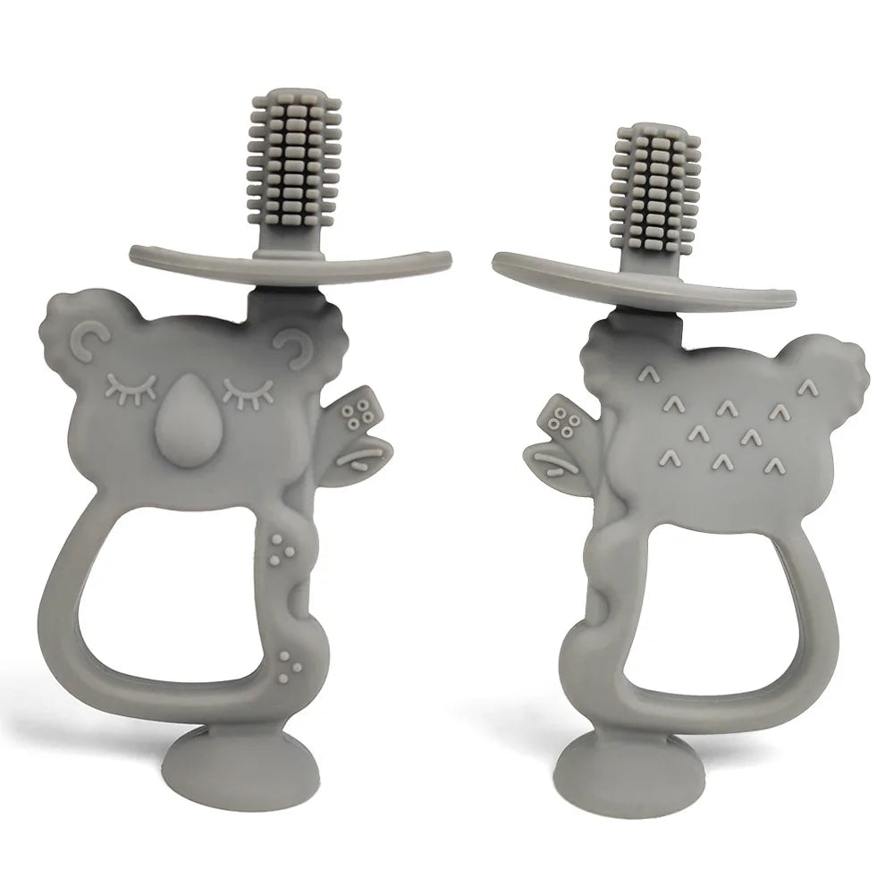 Cartoon Bear Baby Teething Gloves