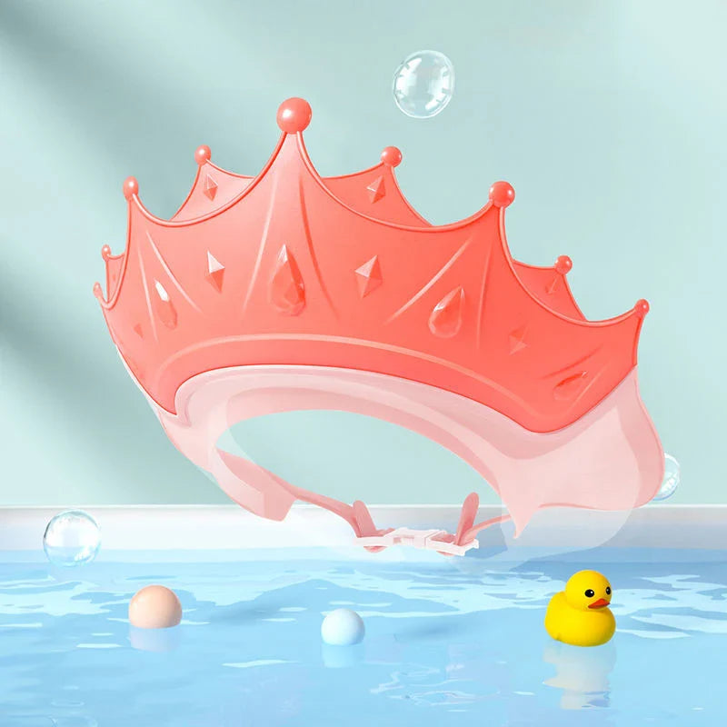 Bonnet bébé réglable pour protection du bain et de la douche