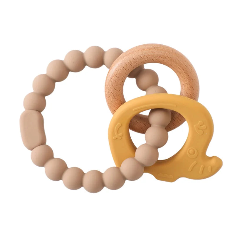 Cartoon Bear Baby Teething Gloves