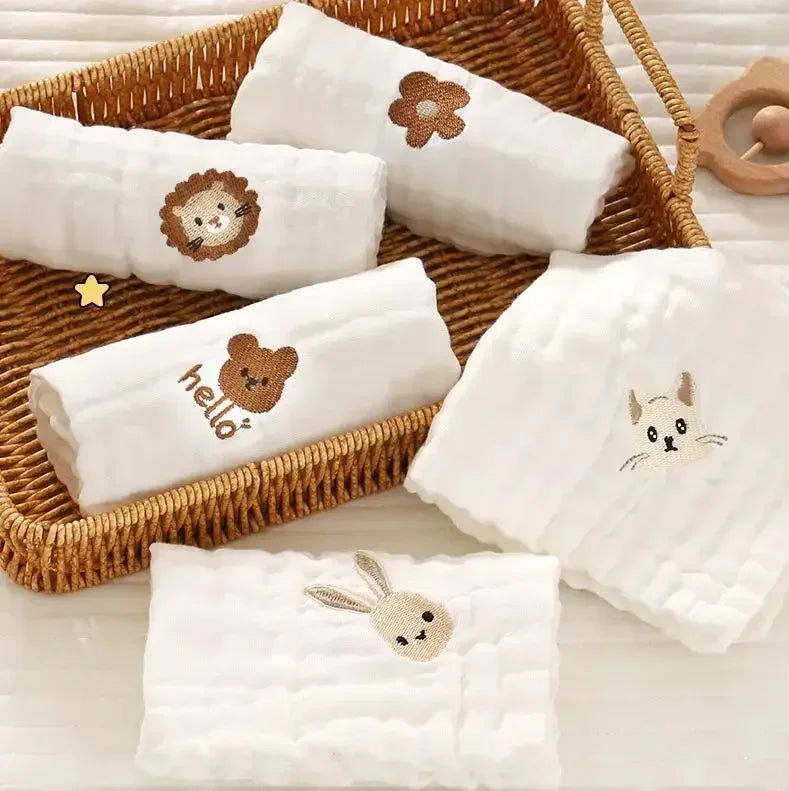Serviettes de salive en coton doux pour nouveau-nés