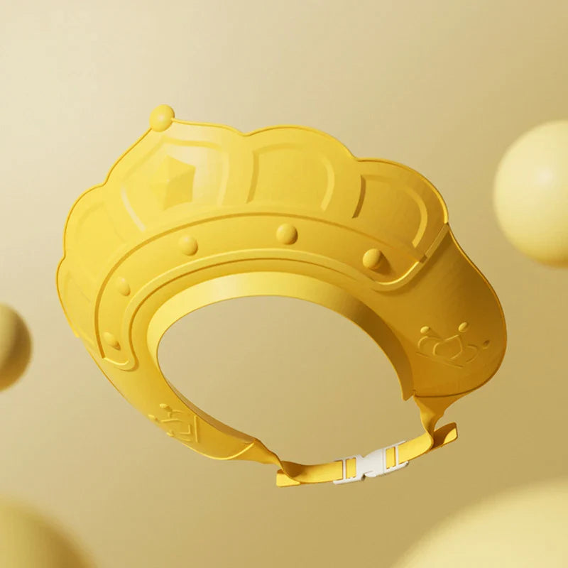 Bonnet bébé réglable pour protection du bain et de la douche