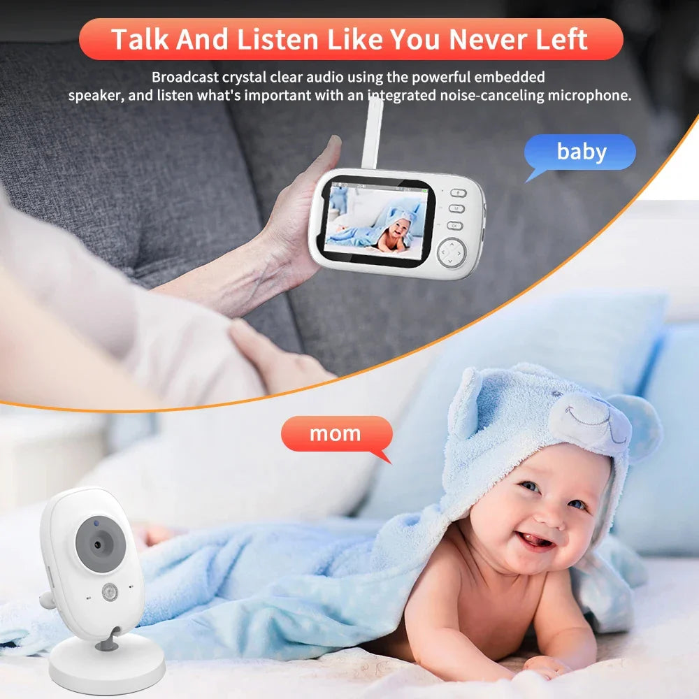 Cdycam 3,5-inch draadloze video-babyfoon