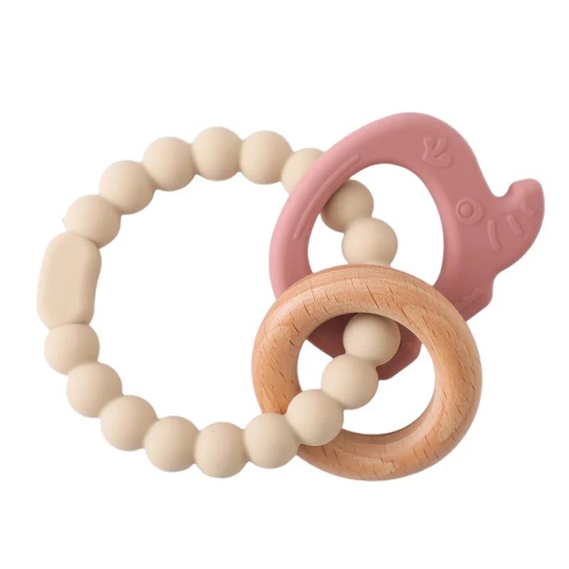 Cartoon Bear Baby Teething Gloves