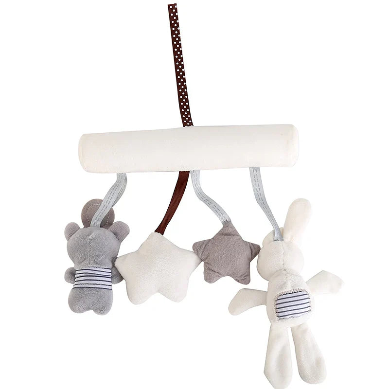 Hochet en peluche douce pour poussette et berceau