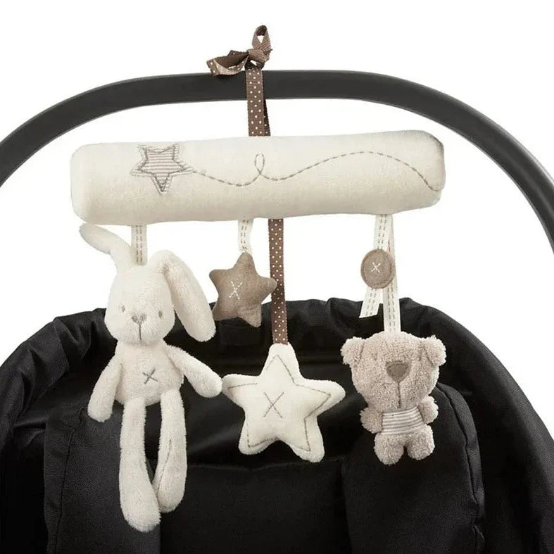 Hochet en peluche douce pour poussette et berceau