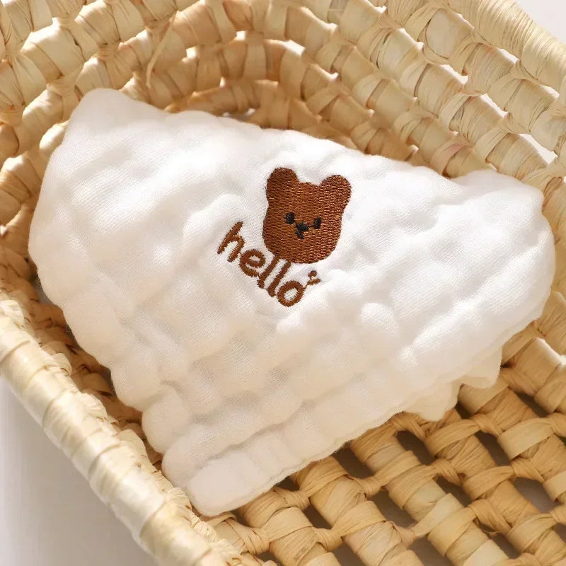 Serviettes de salive en coton doux pour nouveau-nés