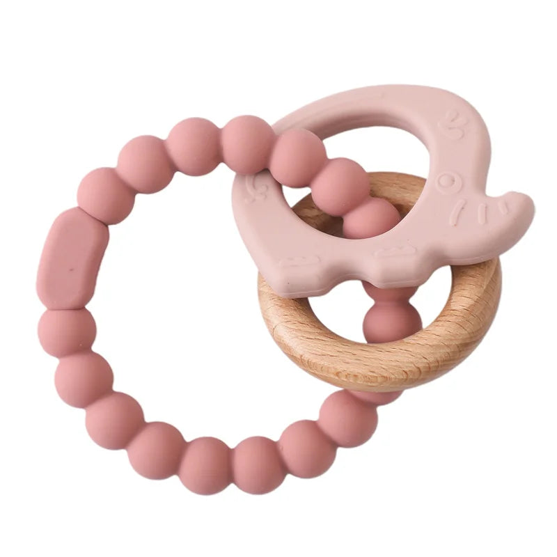 Cartoon Bear Baby Teething Gloves