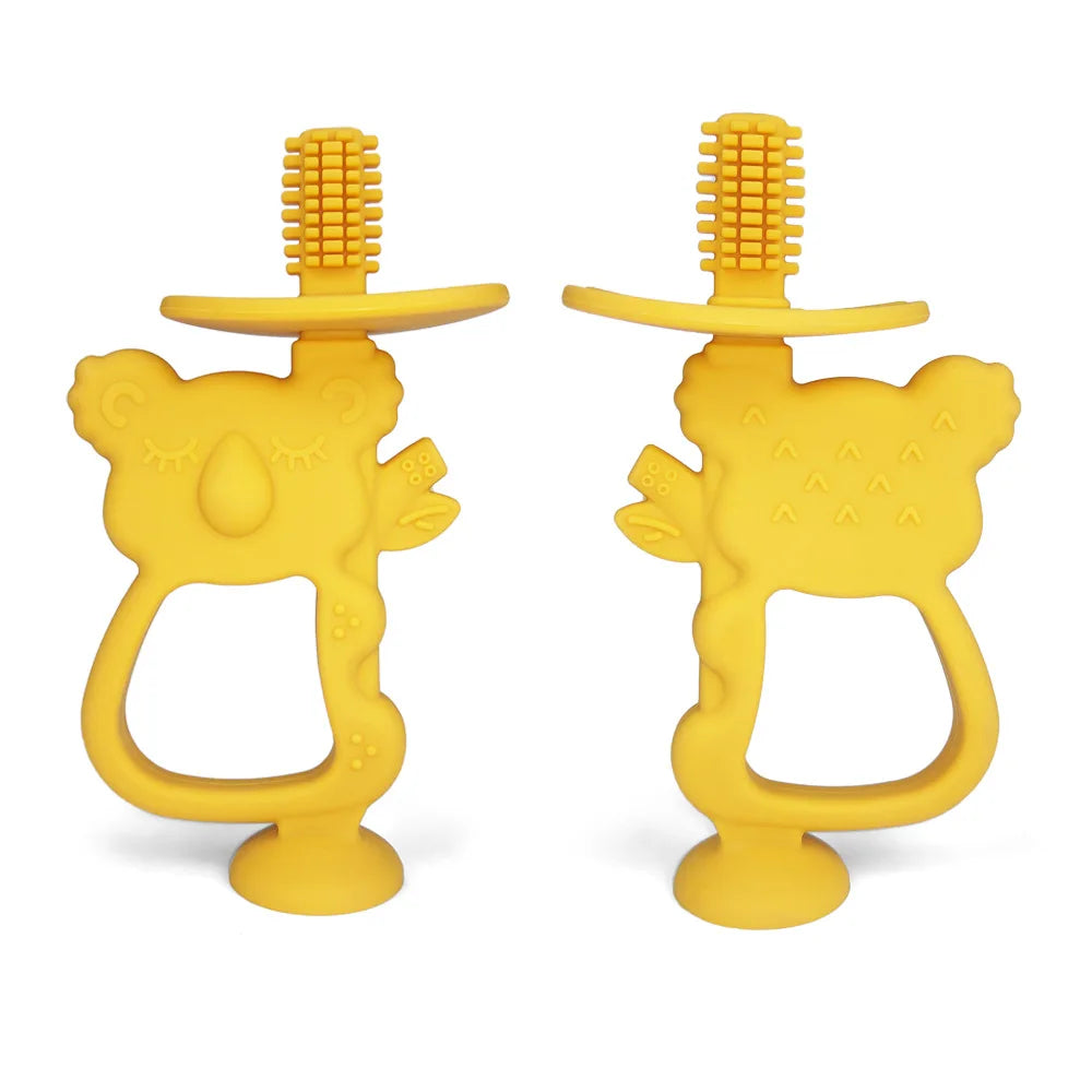 Cartoon Bear Baby Teething Gloves