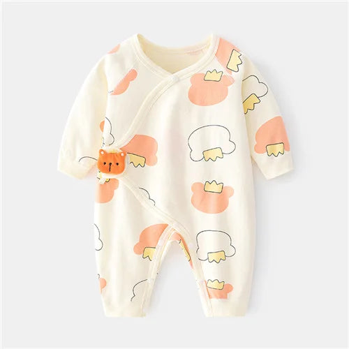 Newborn cotton romper jumpsuit for girls and boys
