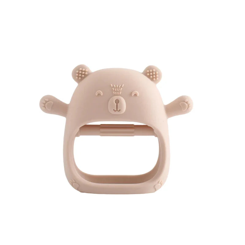 Cartoon Bear Baby Teething Gloves