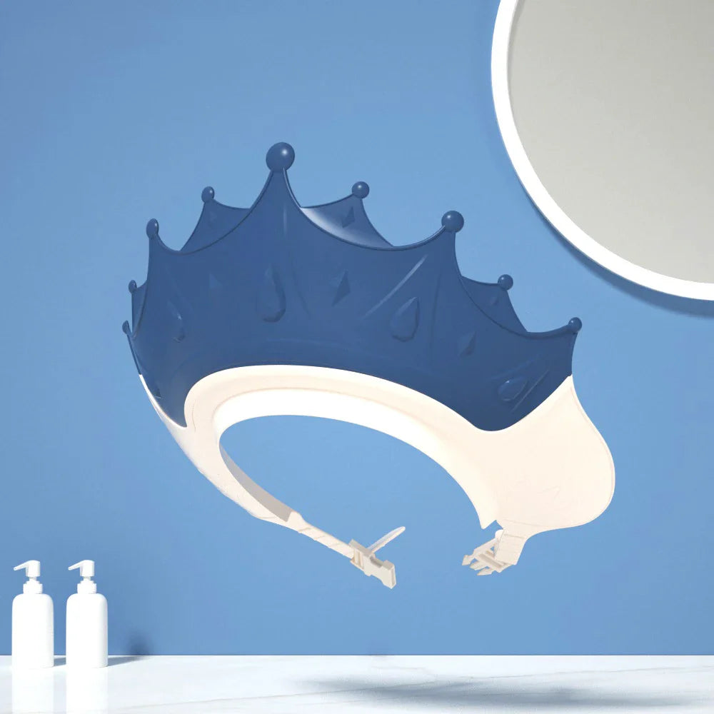 Bonnet bébé réglable pour protection du bain et de la douche