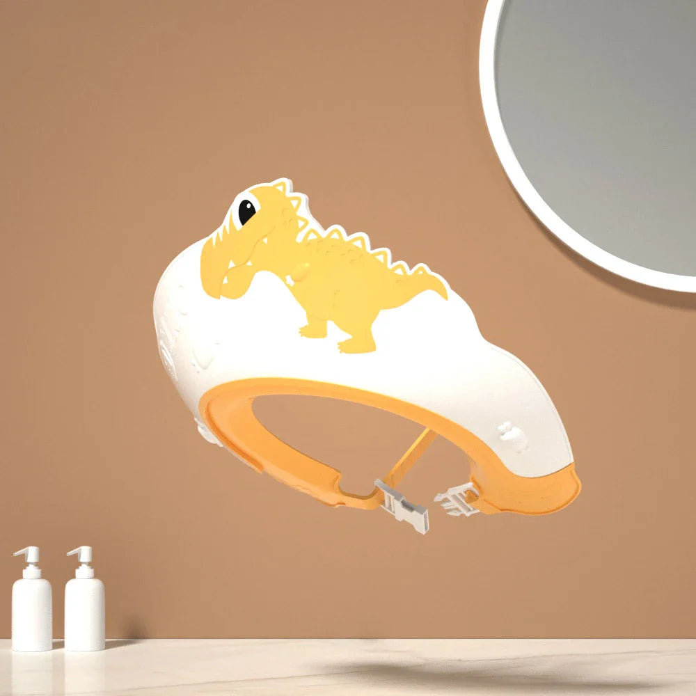 Bonnet bébé réglable pour protection du bain et de la douche