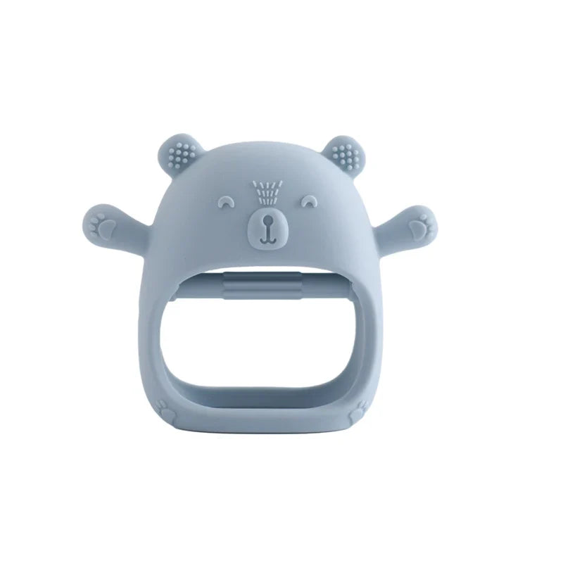 Cartoon Bear Baby Teething Gloves