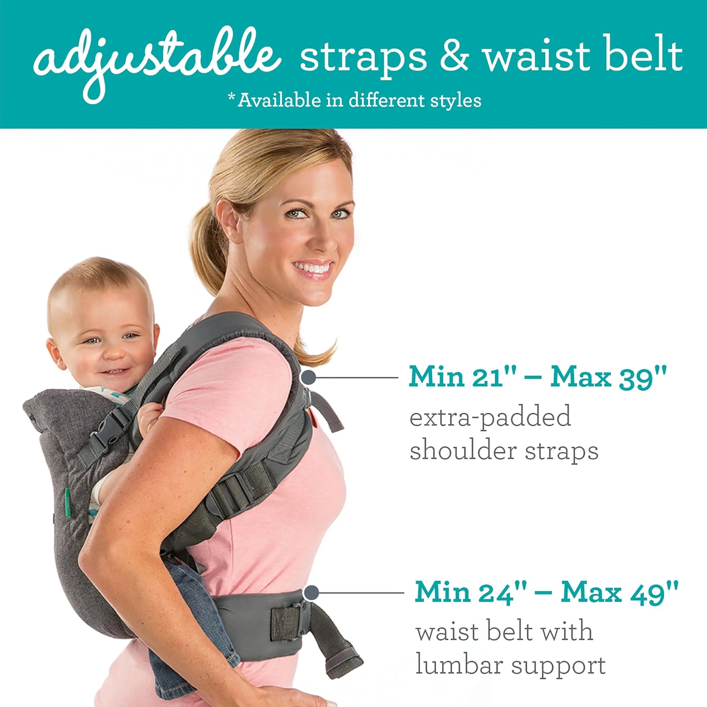 4-in-1 ergonomic baby carrier