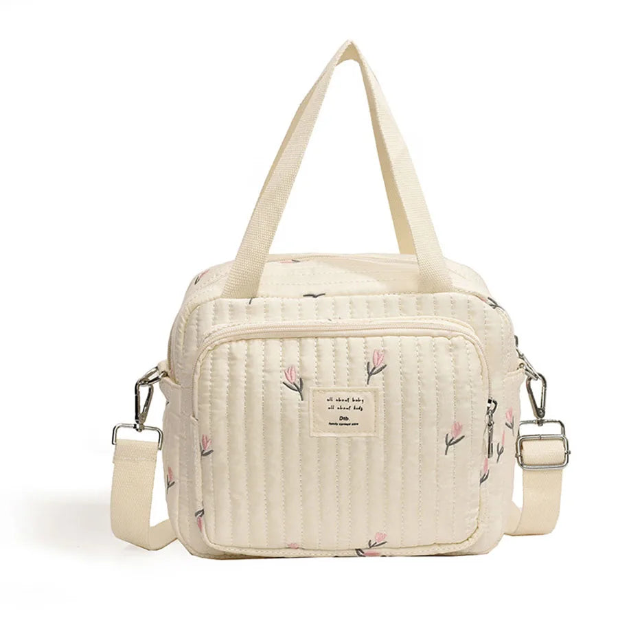 Bear embroidery baby diaper handbag