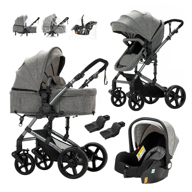 Lichtgewicht 3-in-1 Babywagen voor Pasgeborenen