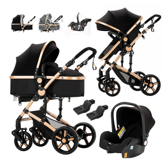 Lichtgewicht 3-in-1 Babywagen voor Pasgeborenen