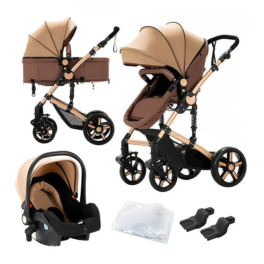 3-in-1 Baby Kinderwagen - Veelzijdig en Stijlvol