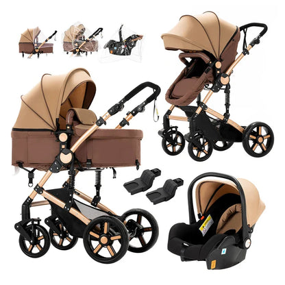 Lichtgewicht 3-in-1 Babywagen voor Pasgeborenen