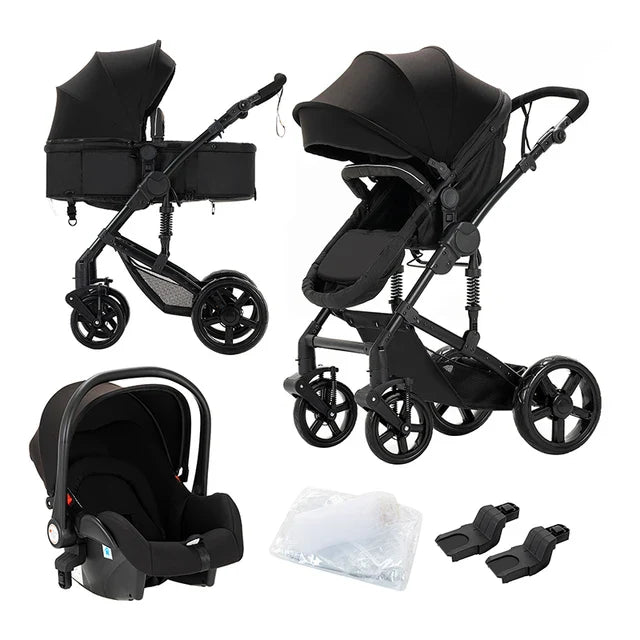 3-in-1 Baby Kinderwagen - Veelzijdig en Stijlvol