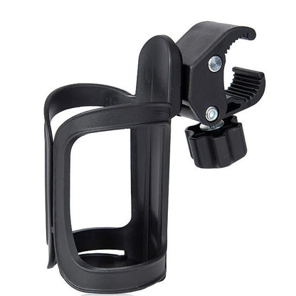 Universal 360° rotatable cup holder for strollers