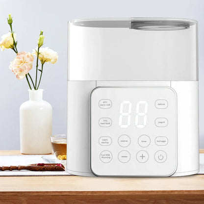 Draagbare multifunctionele flessenwarmer met LED-display