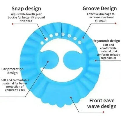 Verstelbaar Baby Douche Kapje - Bescherming voor de ogen en oren