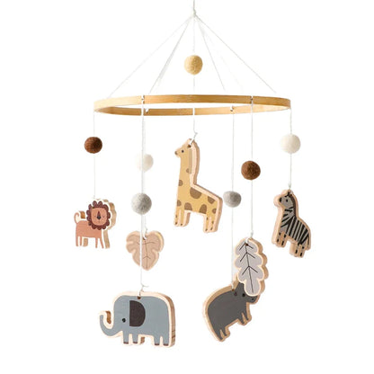 Boho style baby bed bell rattles