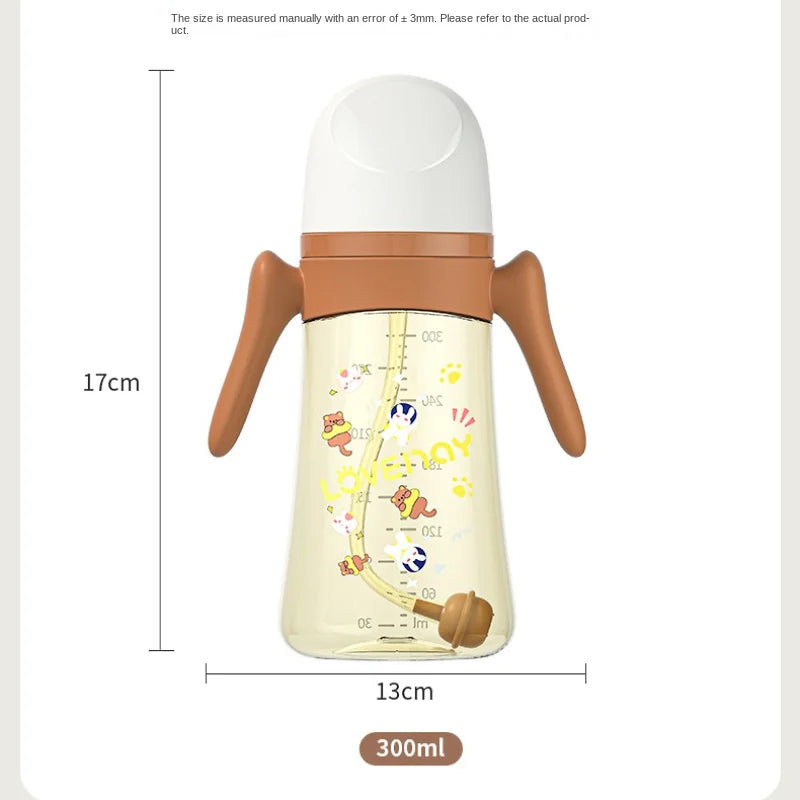 3-in-1 siliconen zuigfles voor baby's, 300 ml