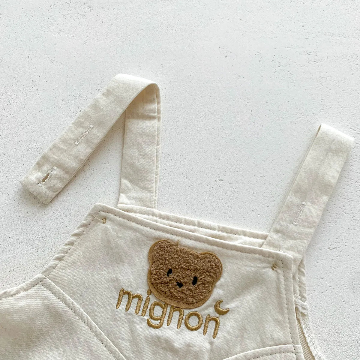 Babykledingset voor pasgeborenen - Top met korte mouwen en bodysuit met cartoonbeer