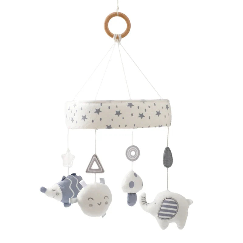 Boho style baby bed bell rattles