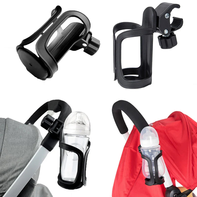 Universal 360° rotatable cup holder for strollers