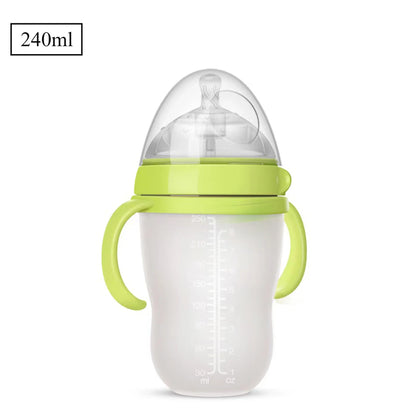 Babyfles met siliconen handvat - 150 ml/240 ml