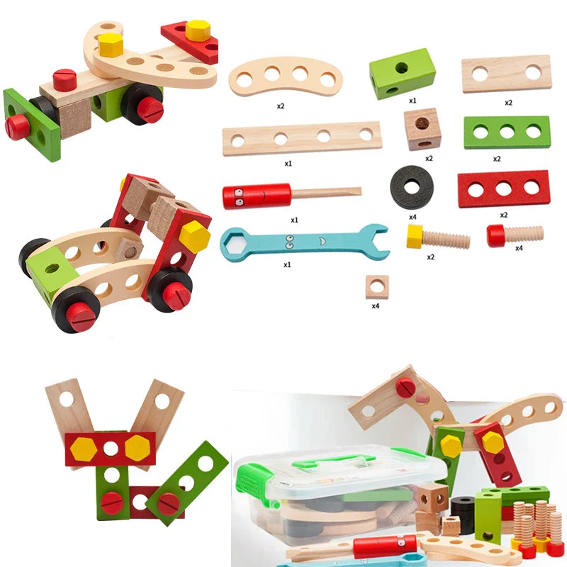 Montessori Kids Fantasiespel DIY Toolbox Set