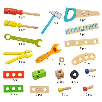 Montessori Kids Fantasiespel DIY Toolbox Set