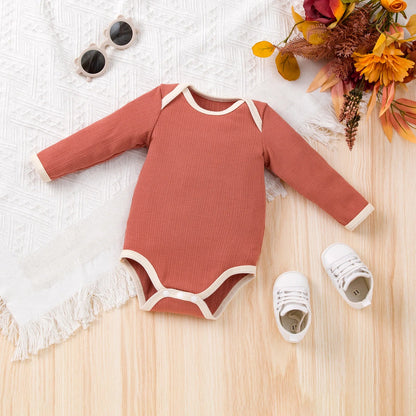 Pasgeboren babyromper jumpsuit met lange mouwen