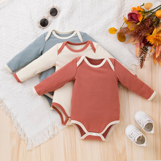 Pasgeboren babyromper jumpsuit met lange mouwen